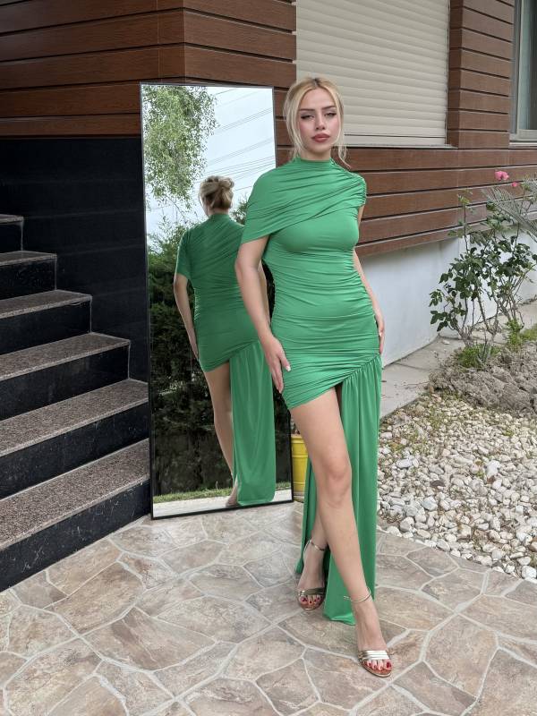 Green Passione Dress - Görsel 2