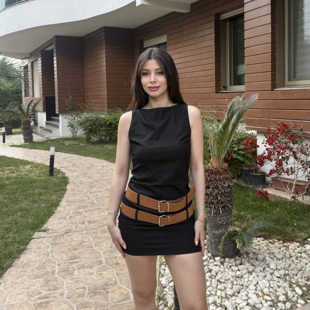 Duo Belted Dress